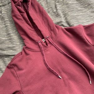 see through maroon sweater